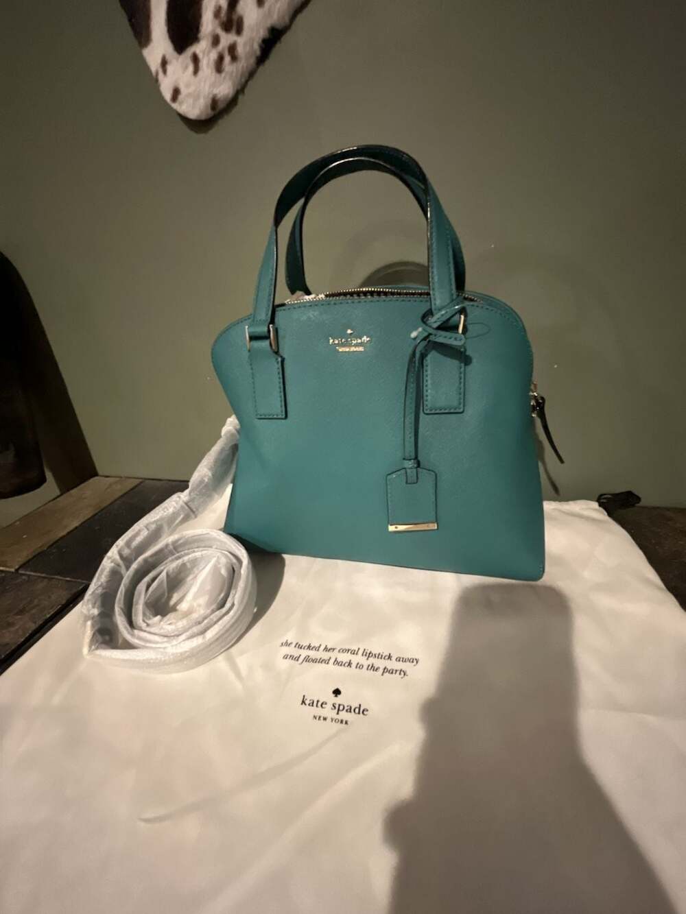 Kate Spade Cameron Street Lottie Satchel Pineneedle